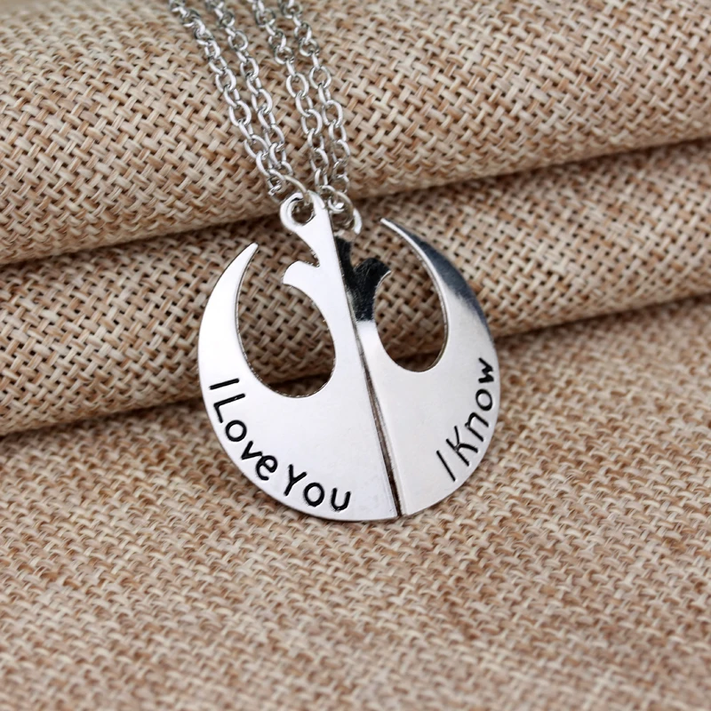 Rebel Alliance Couple Necklace - Personalized Necklace for Fans - Valentine's Day Gifts Necklace PopCulturePrints