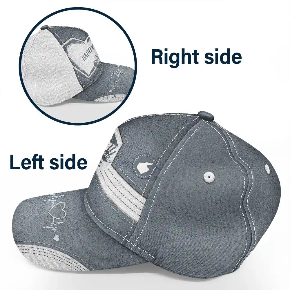 Grandpa's Love: Personalized Classic Cap - Custom Gift for Grandpa, Dad, Father, and Grandkid Classic Cap PopCulturePrints