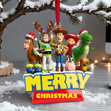 Load image into Gallery viewer, Celebrate Christmas with Playful Characters - Personalized Ornament Gift Ornament PopCulturePrints
