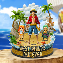 Load image into Gallery viewer, “Best Pirate Dad Ever” - Custom Acrylic Plaque Gift for Dad, Grandpa, and Father Figures Shaped Plaques PopCulturePrints
