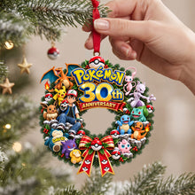 Load image into Gallery viewer, Celebrate 30 Years of Pokémon - Personalized Christmas Ornament for Game Lovers
