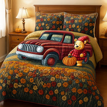 Load image into Gallery viewer, Embrace the Autumn Spirit with Our Autumn Truck Quilt Bedding Set - Personalized Gifts for Truck Lovers Bedding Set PopCulturePrints
