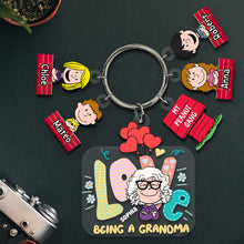 Load image into Gallery viewer, Personalized Cartoon Grandma Keychain - Gift for Grandma
