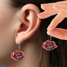 Load image into Gallery viewer, “Bloom with Elegance” - Personalized Birth Month Flowers Earrings - Unique Gift for Flower Lovers Earrings PopCulturePrints
