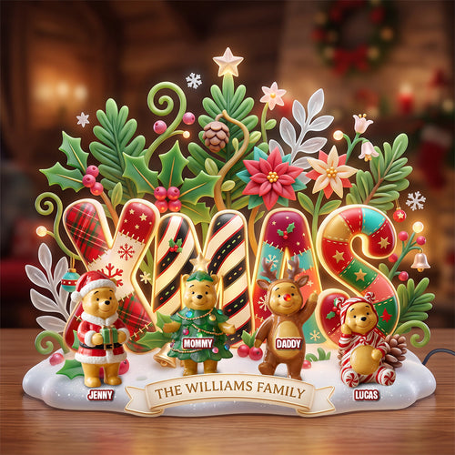“Celebrate Family Togetherness” - Lovely Xmas Family Light Box - Personalized Christmas Gifts for Family Light Box PopCulturePrints
