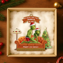 Load image into Gallery viewer, Funny Christmas Ornament - Customize Your Gift for Couples Ornament PopCulturePrints

