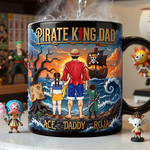 “Adventure Awaits with Every Sip” - Personalized Magic Mug for Dad - Custom Gift for Fathers Coffee Mug PopCulturePrints