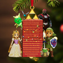 Load image into Gallery viewer, Unlock Your Adventure: Game Fan Acrylic Christmas Ornament - Personalized Gifts for Game Lovers Ornament PopCulturePrints
