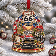 Load image into Gallery viewer, Celebrate the Journey - 100th Anniversary Christmas Ornament - Personalized Gifts for Speed Lovers Ornament PopCulturePrints

