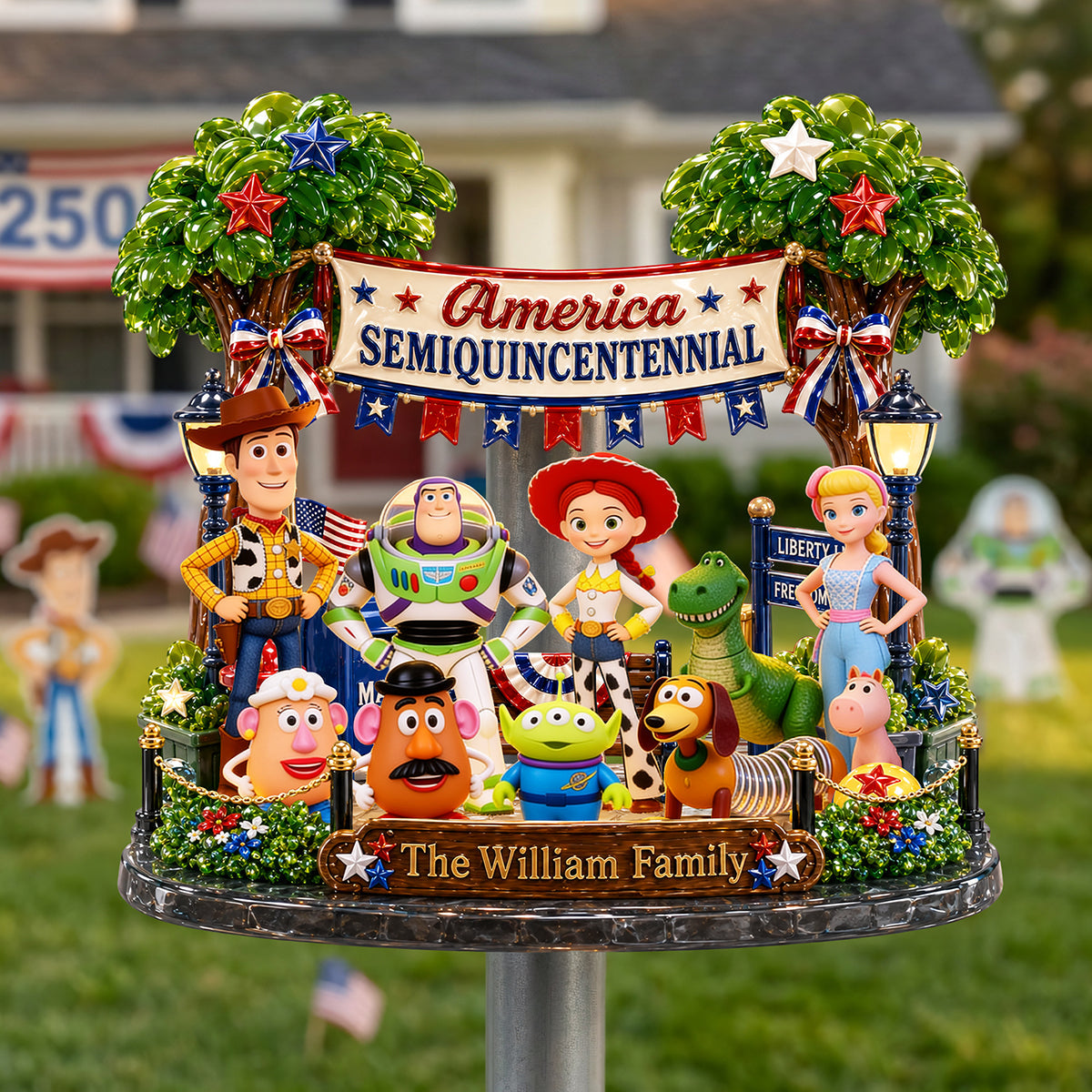 Celebrate Family with Love - USA Family Acrylic Sign, Personalized Gift for Families Acrylic Sign PopCulturePrints