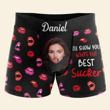 Load image into Gallery viewer, Personalized Lip Print Boxer Briefs for Couples Boxer Briefs PopCulturePrints
