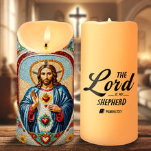 Load image into Gallery viewer, Illuminate Your Faith: Light Of The World LED Candle - Personalized Gift for God Lovers Led Candle PopCulturePrints

