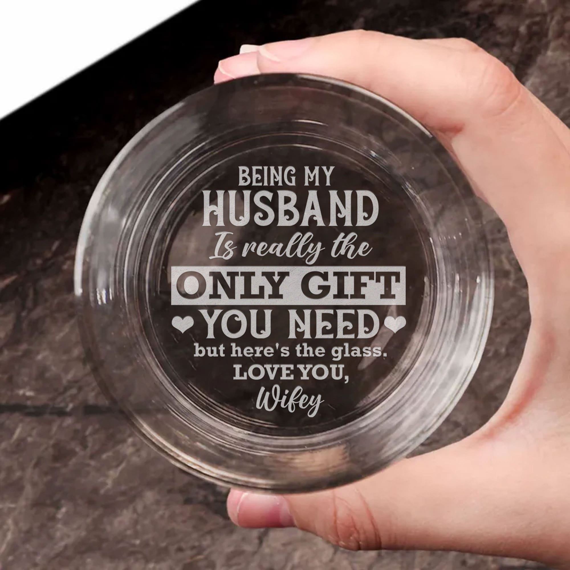 Personalized Whiskey Glass for Couples - A Unique Gift for Him Whiskey Glass PopCulturePrints