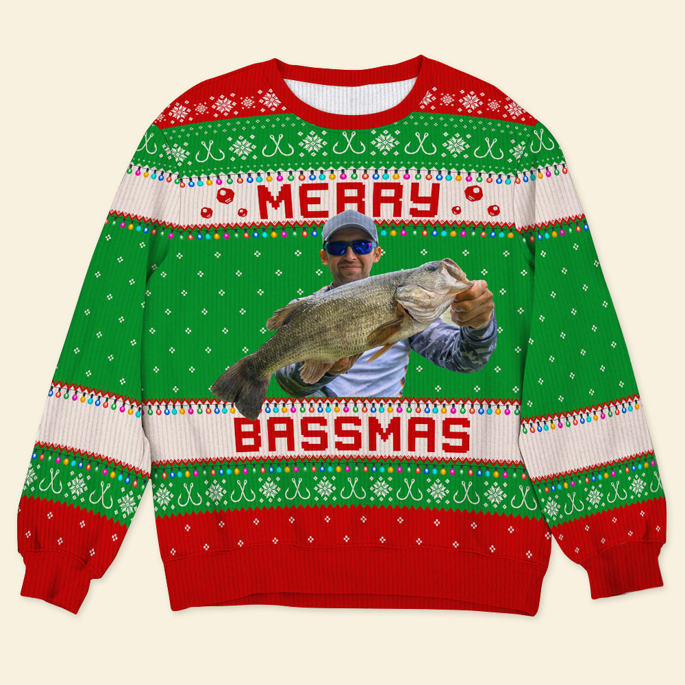 Personalized Fishing Lovers Ugly Christmas Sweater