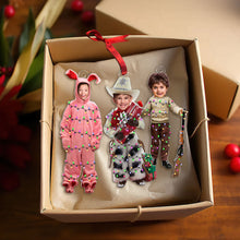 Load image into Gallery viewer, Personalized Kids Christmas Ornaments - Custom Photo Gifts Ornament PopCulturePrints
