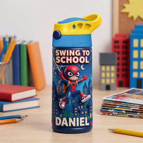 “Swing Into Fun!” - Personalized Colorful Tumbler for Kids - Perfect Gift for Any Occasion Tumbler Cup PopCulturePrints