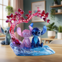 Load image into Gallery viewer, Cute Monster Couple Plaque - Personalized Gift for Couples Shaped Plaques PopCulturePrints
