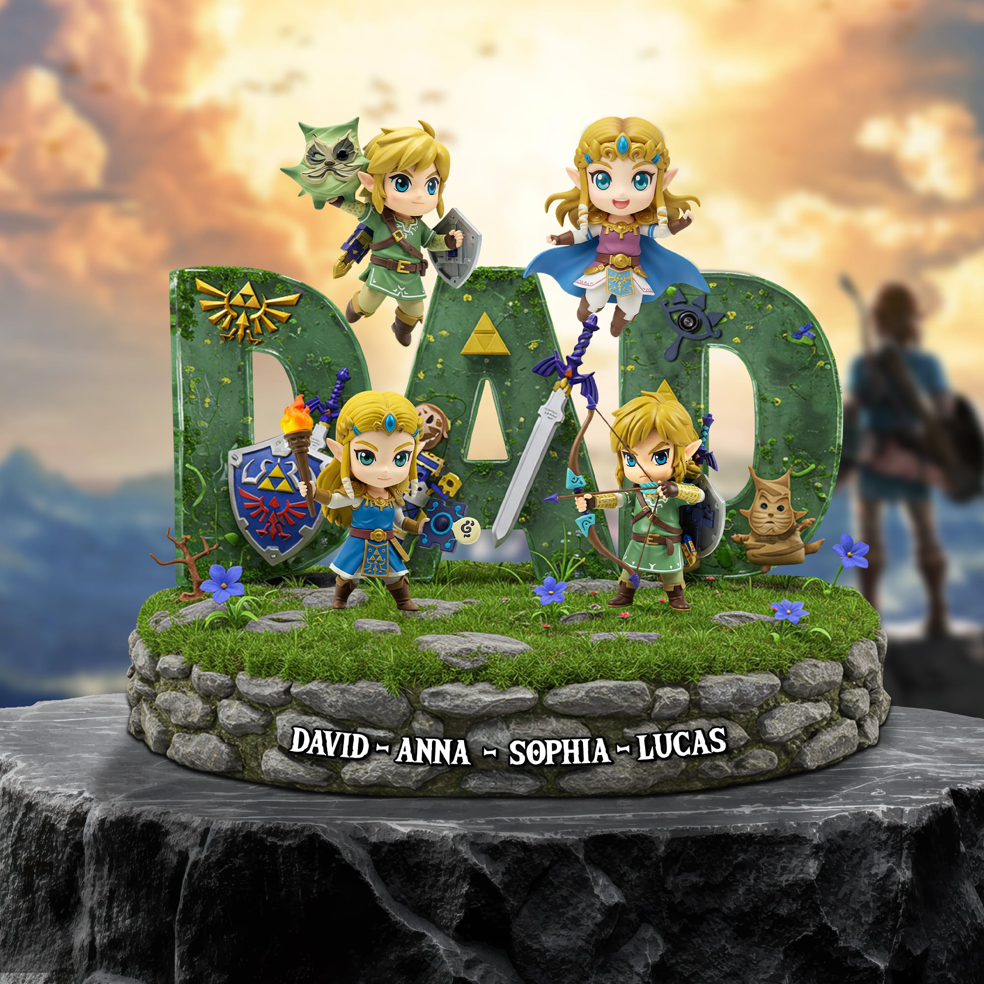 “A Legend for Every Dad” - Personalized Legend Dad Plaque - Custom Gift for Dad, Father, Grandpa, Husband Shaped Plaques PopCulturePrints