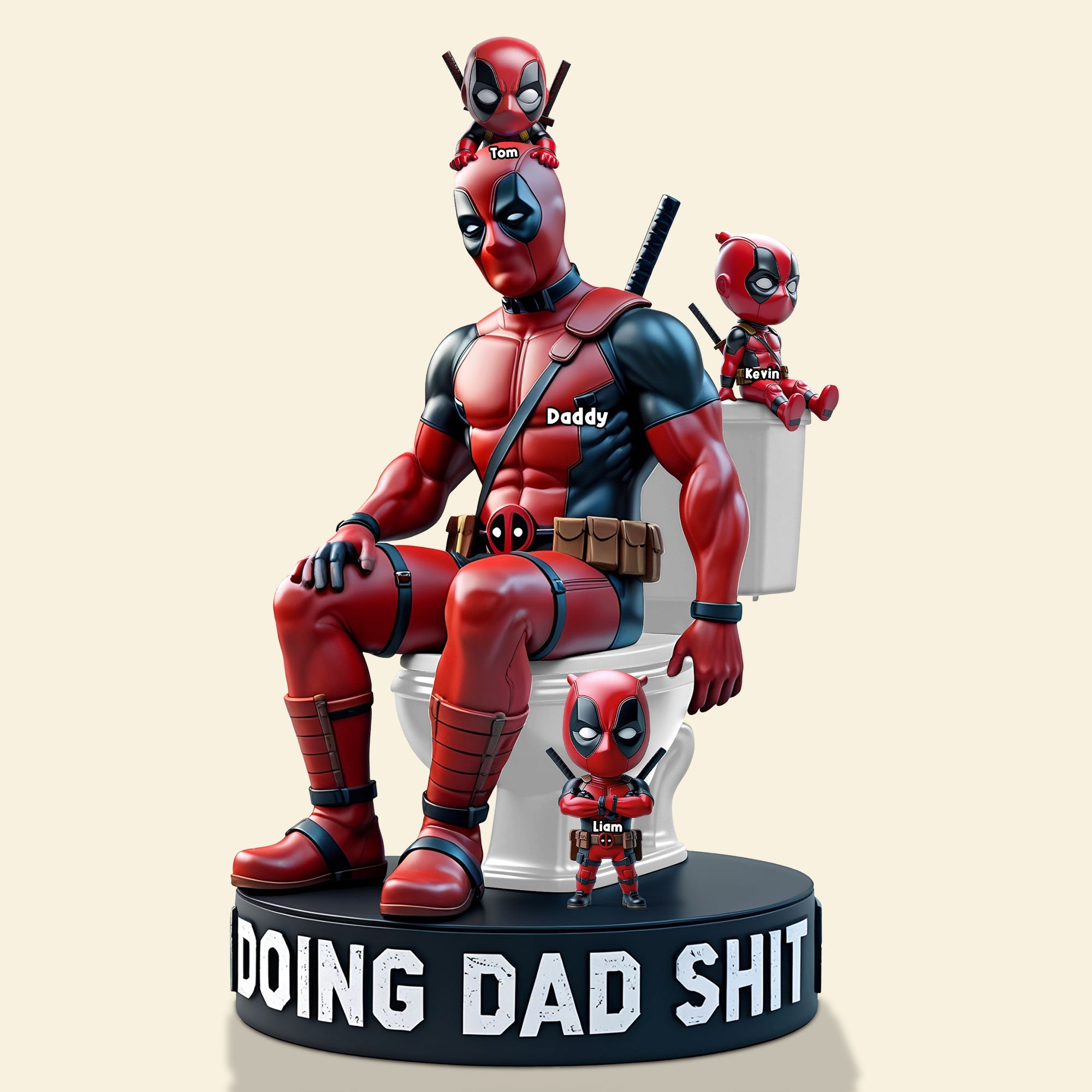 Doing Dad Sh** - Personalized Gift for Dads and Grandpas Shaped Plaques PopCulturePrints