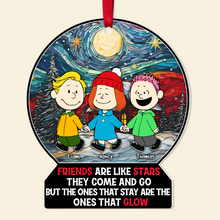 Load image into Gallery viewer, Personalized Christmas Ornament for Friends - Starry Night Design Ornament PopCulturePrints
