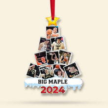 Load image into Gallery viewer, Personalized Basketball Fan Christmas Ornament 2024 Ornament PopCulturePrints
