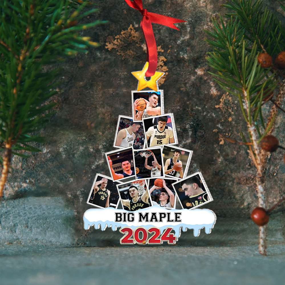 Personalized Basketball Fan Christmas Ornament 2024 Ornament PopCulturePrints