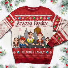 Load image into Gallery viewer, Personalized Family Themed Ugly Christmas Sweater
