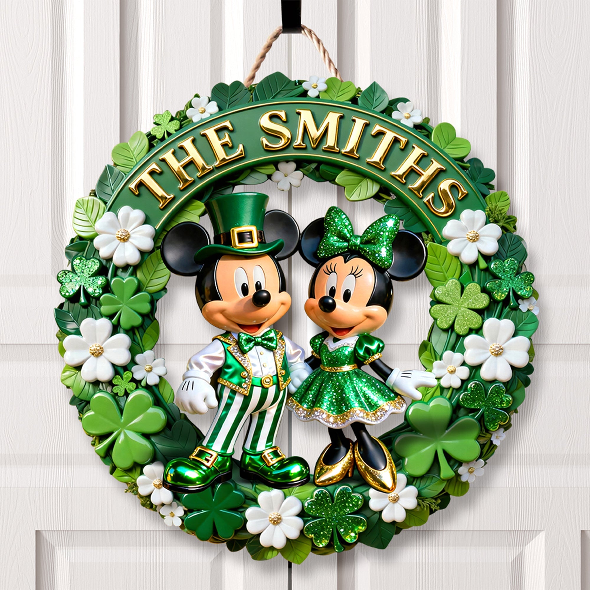 Celebrate Love and Luck: St Patrick's Day Couple Wood Sign - Personalized Family Gift Wood Sign PopCulturePrints