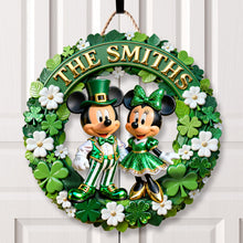 Load image into Gallery viewer, Celebrate Love and Luck: St Patrick's Day Couple Wood Sign - Personalized Family Gift Wood Sign PopCulturePrints
