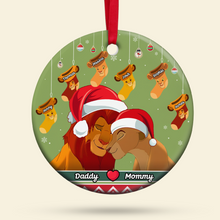 Load image into Gallery viewer, Customized Family Christmas Ornament - Lion King Theme Ornament PopCulturePrints
