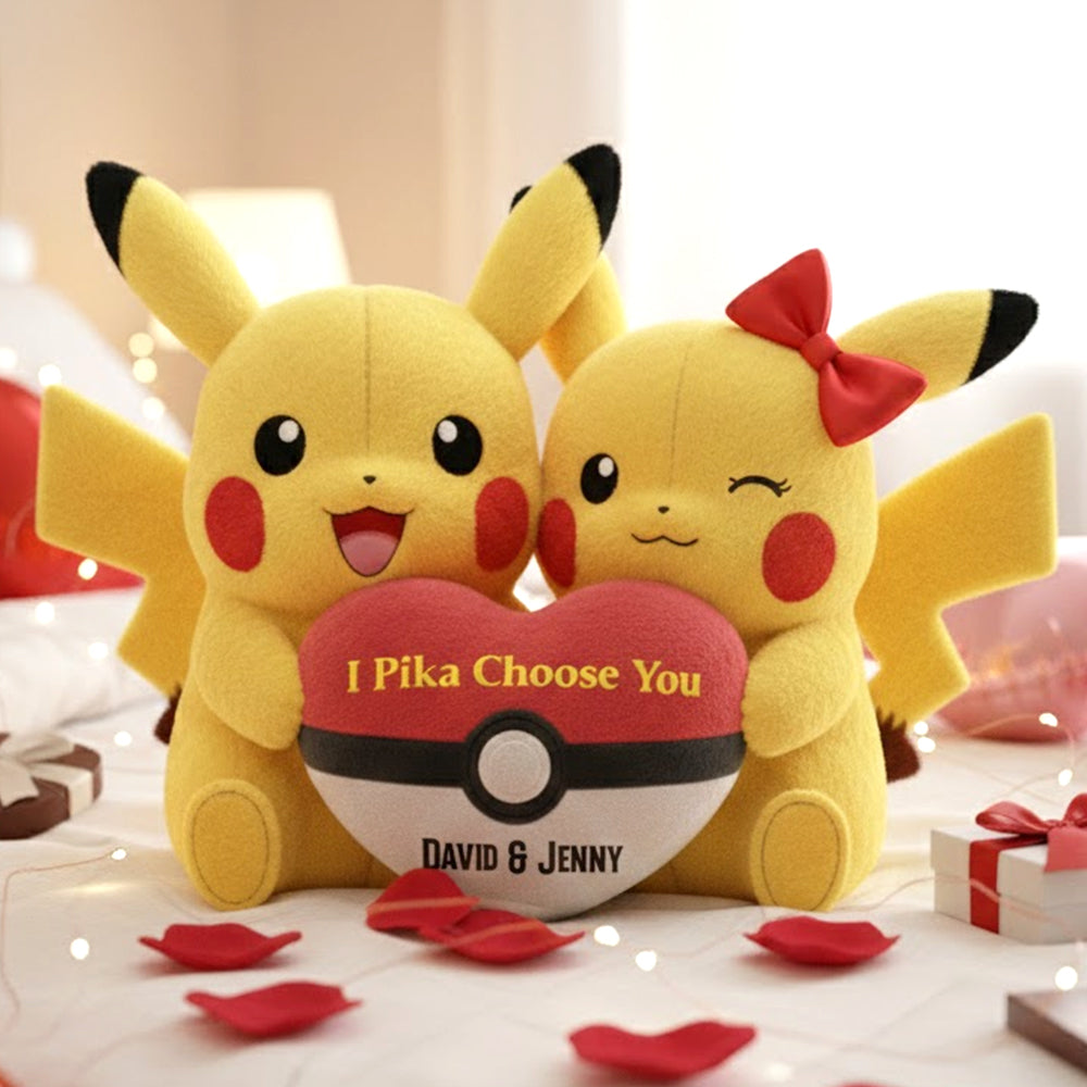 "I Pika Choose You" - Personalized Couple Pillow - Unique Gift for Couples, Friends and Loved Ones Pillow PopCulturePrints