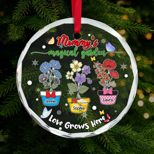 Personalized Christmas Ornament - Mom's Magical Garden Ornament PopCulturePrints
