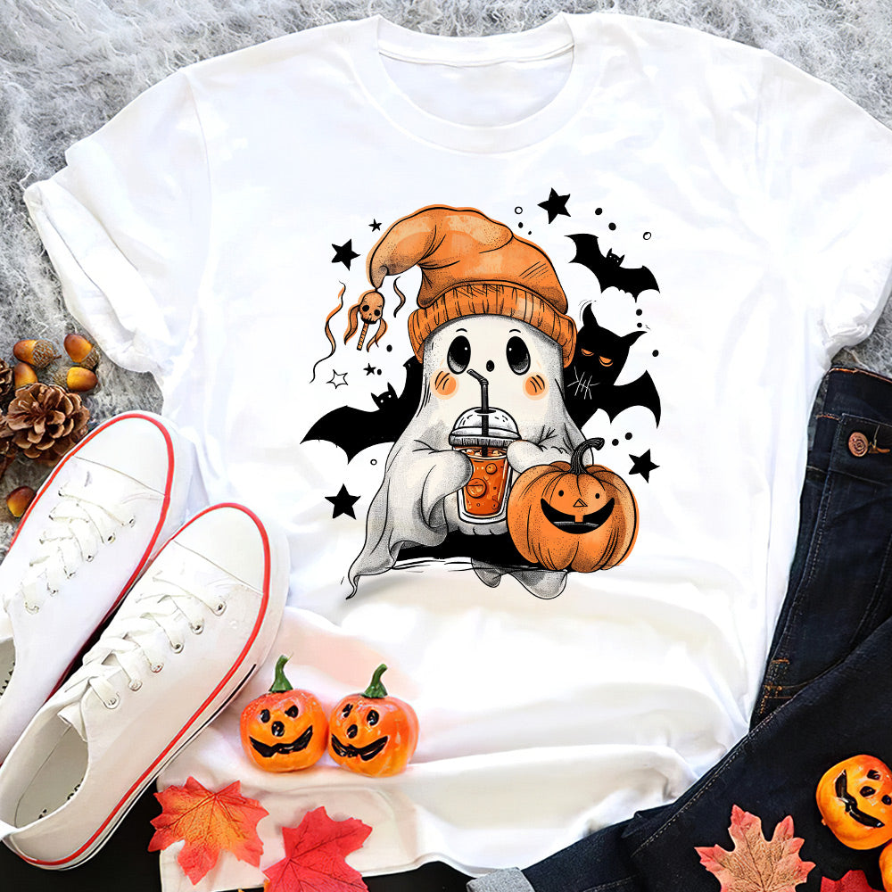 Spooky Halloween Ghost Tee - Personalized