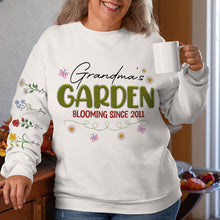 Load image into Gallery viewer, “A Garden of Love: Personalized &amp; Customizable Embroidered Mom Shirt – Perfect Gift for Mom, Grandma &amp; More” AOP Products PopCulturePrints
