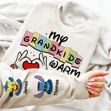 Load image into Gallery viewer, My Grandkids Warm My Heart - Personalized 3D Shirt for Grandma AOP Products PopCulturePrints
