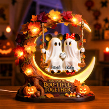 Load image into Gallery viewer, You and Me Boo-tiful Together - Personalized Halloween Acrylic Light Box for Couples Light Box PopCulturePrints
