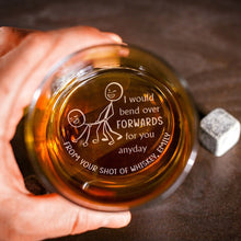 Load image into Gallery viewer, Engraved Whiskey Glass for Couples - Personalized Gift Whiskey Glass PopCulturePrints
