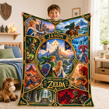 Load image into Gallery viewer, Epic Fantasy Adventure Blanket - Personalized Gifts 03ttdh061026 Blanket PopCulturePrints
