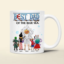 Load image into Gallery viewer, Best Dad of the Blue Sea Personalized Coffee Mug Coffee Mug PopCulturePrints
