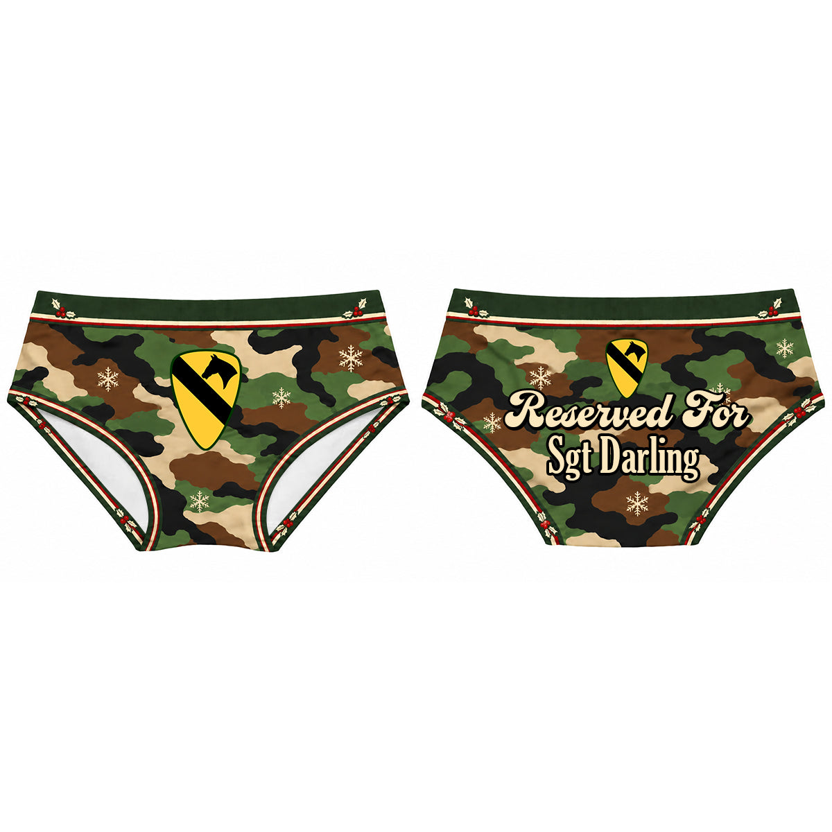Reserved For My Veteran Darling Woman Brief - Personalized Gifts For Her