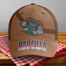 Load image into Gallery viewer, Customized &#39;Dadzilla&#39; Father&#39;s Day Cap - Vintage Style
