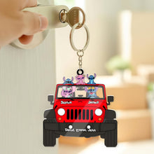 Load image into Gallery viewer, Custom Family Character Keychain - Personalized Name Keyring
