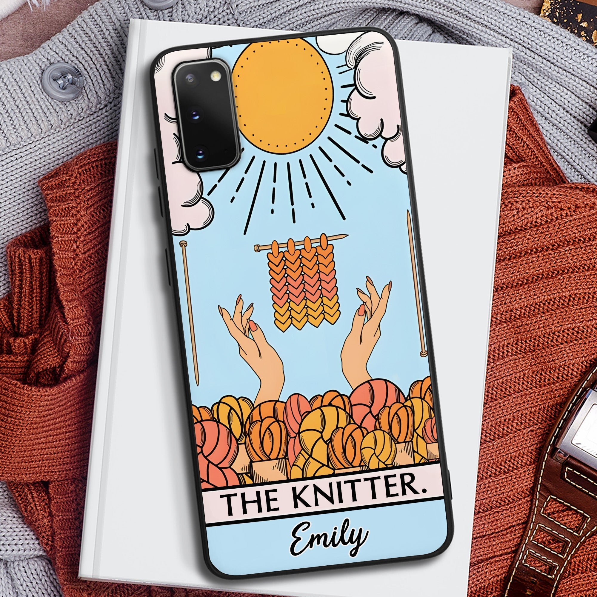 Personalized Knitter Phone Case - Custom Name