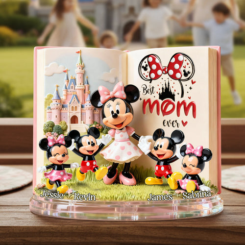 Best Mom Ever - A Personalized Acrylic Plaque Gift for Moms Shaped Plaques PopCulturePrints