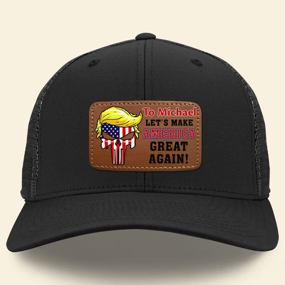 Personalized Make America Great Again Skull Cap