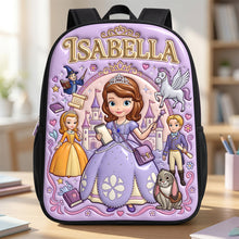 Load image into Gallery viewer, Little Princess School Bag - Personalized Gifts For Kids 03tydt130726 Backpack PopCulturePrints
