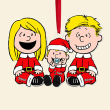 Load image into Gallery viewer, Custom Family Christmas Cartoon Ornament - Personalized Holiday Decor
