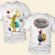 Load image into Gallery viewer, Oh Hello Kindergarten Duck Shirt - Personalized Kids Gift Shirts PopCulturePrints
