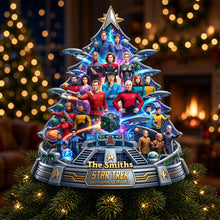 Load image into Gallery viewer, Sci-Fi Space Acrylic Christmas Tree Topper - Personalized 60th Anniversary Gifts 01OHDH090926 Ornament PopCulturePrints
