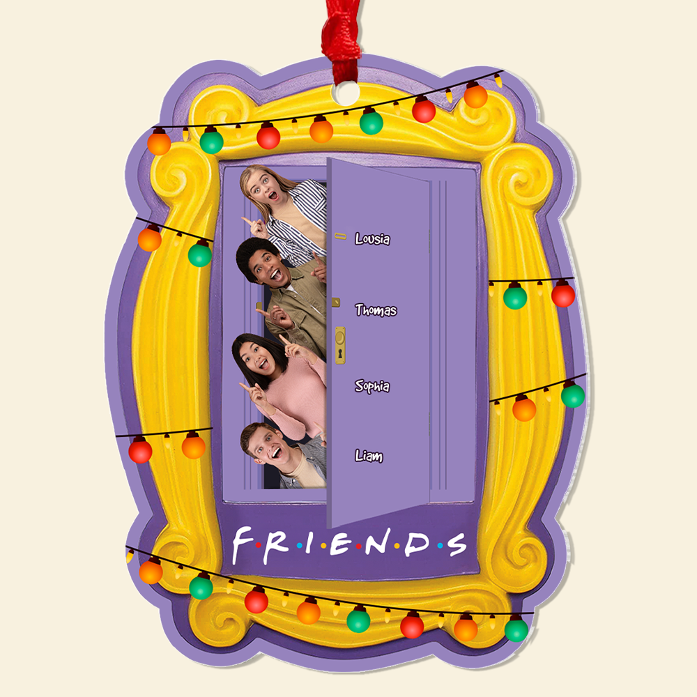 Personalized Friends-Themed Christmas Acrylic Ornament Ornament PopCulturePrints